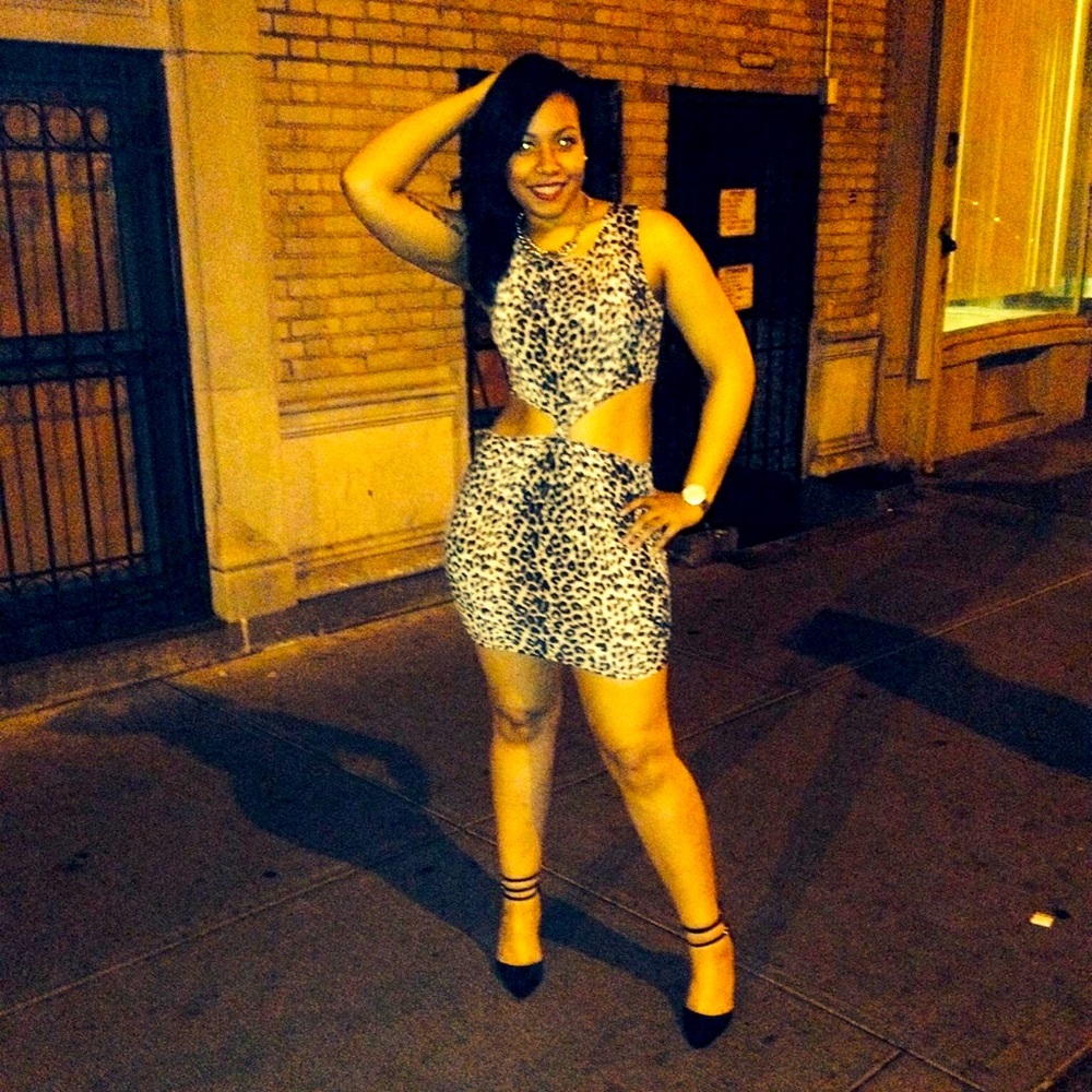 Sexy cheetah dress